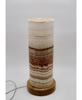 Lampa z onyksu – naturalna lampa z kamienia - Oświetlenie dekoracyjne